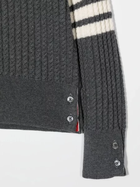 Sweter z golfem dziecięcy Thom Browne szary