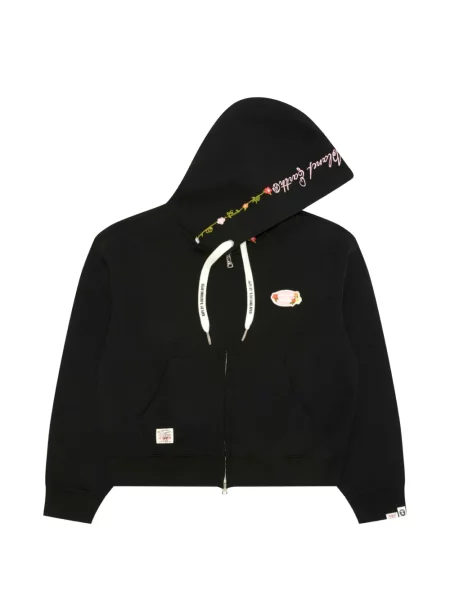 Hanorac cu glugă Aape By A Bathing Ape cu model floral negru