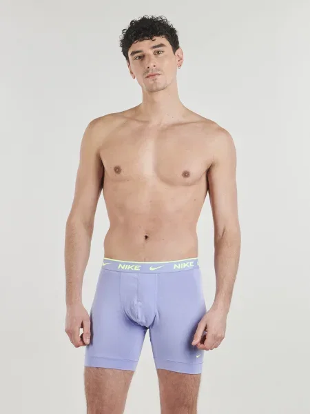 NIKE Underwear Boxeralsók kék / neonzöld / pasztellila fekete