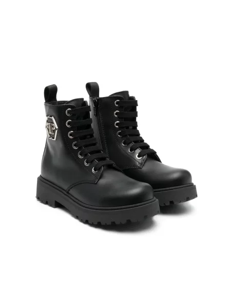 Botki dziecięce Philipp Plein czarne