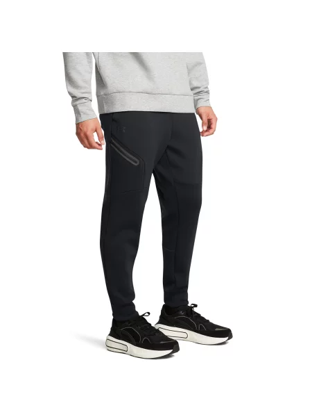 Pantaloni Under Armour Unstoppable Fleece Jogger EU Black/ Black M negru