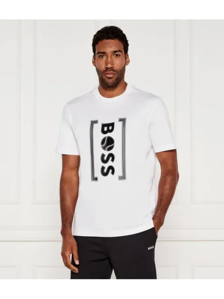 BOSS GREEN Tricou Iconic TL | Relaxed fit alb