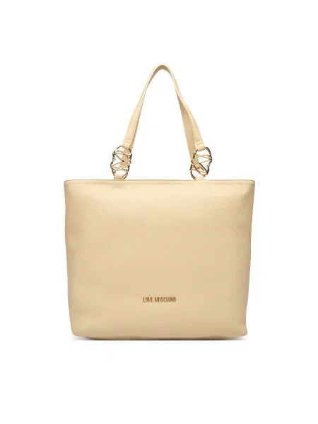 Táska LOVE MOSCHINO bézs