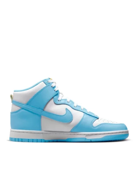 Sneakersy Nike Dunk skórzane retro niebieskie