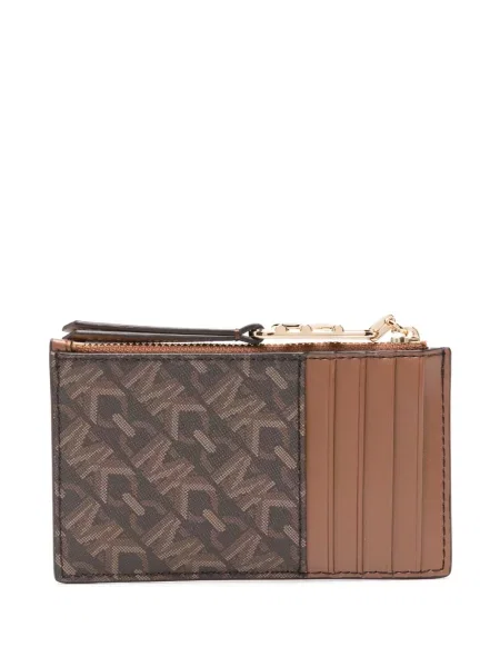 Duże klapki Michael Michael Kors z nadrukiem wełniane białe