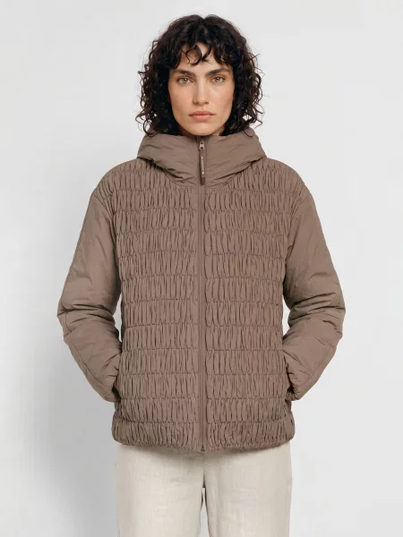 Jeanne Baret Prošívaná Bunda Skye černošedá