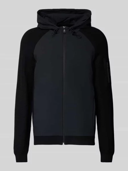 Bluza rozpinana o kroju regular fit z mieszanki model ‘URBAN COMMUTER’ Boss Green czarna