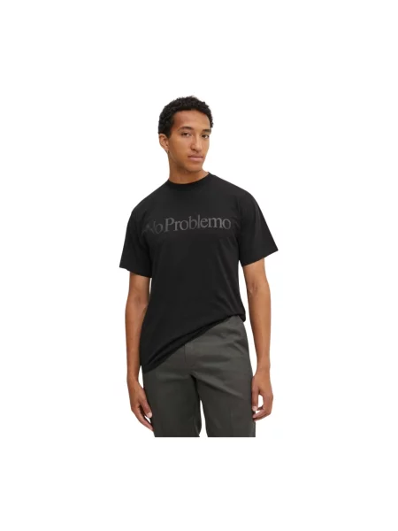 Aries t-shirt z nadrukiem czarny