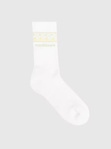 Трикотажные носки Casablanca белые