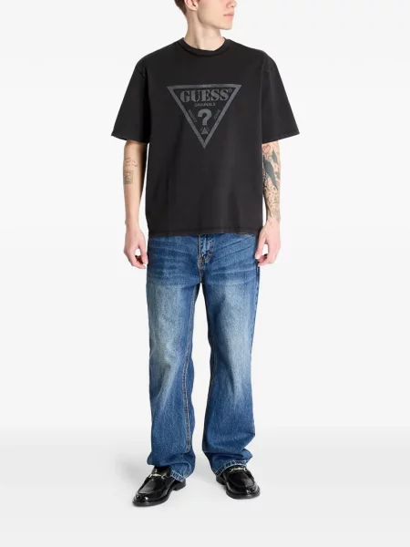 Tricou Guess cu imagine negru
