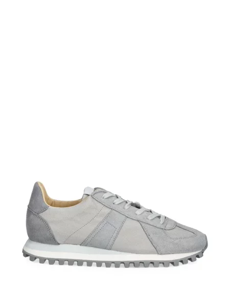 Sneakerși Novesta cu șireturi din dantelă gri