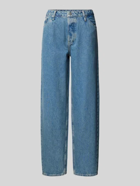Jeansy o luźnym kroju z 5 Calvin Klein Jeans niebieskie