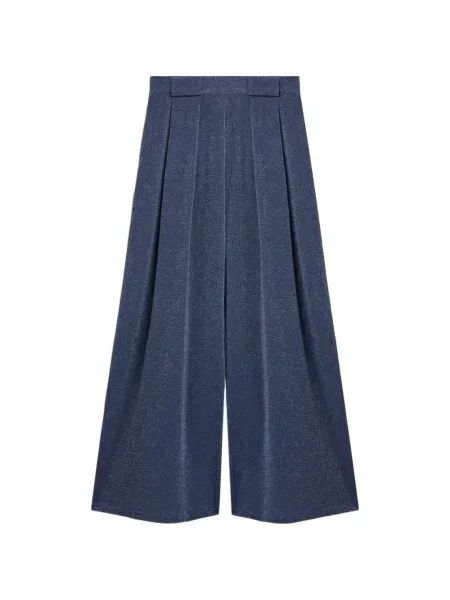 Spodnie Momoni plisowane niebieskie