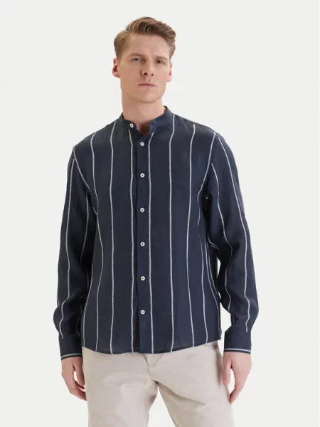 Bugatti Koszula Casual Fit granatowy