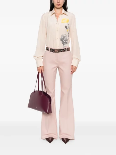 Cămașă Ermanno Scervino de mătase cu model floral cu imagine