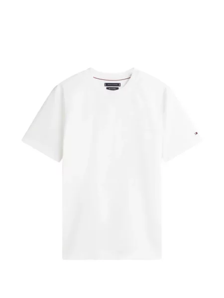 Tricou Tommy Hilfiger cu decolteu rotund alb