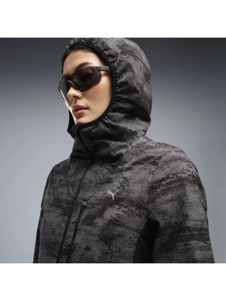 PUMA kurtka ocieplana Run Brightstride Printed PrimaLoft® Odzież S czarny