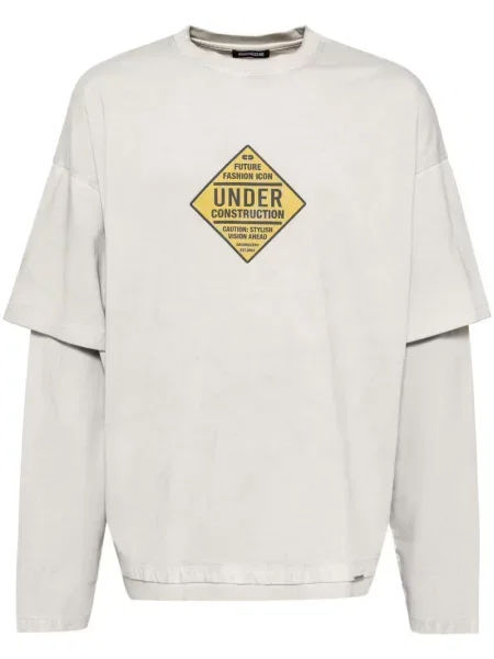 Tricou Ground Zero cu imagine gri