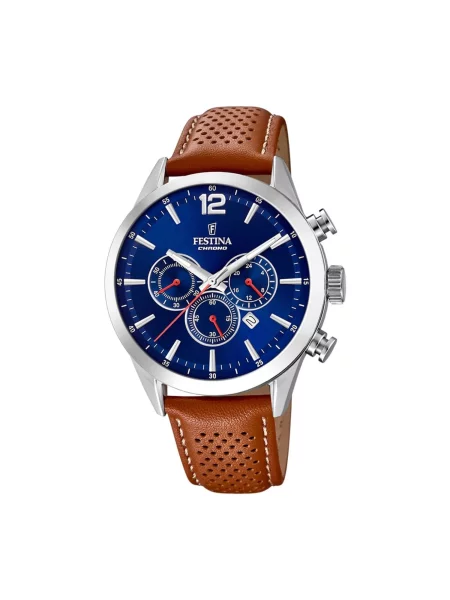 FESTINA Analogové hodinky Chronograph TIMELESS CHRONOGRAPH tmavě modrá