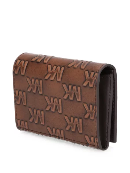 Portofel Michael Kors din piele cu autograf maro