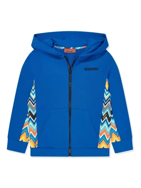 Bluza z kapturem dziecięca Missoni niebieska