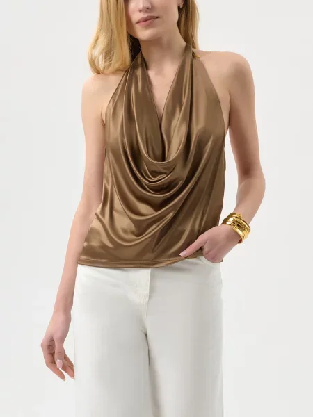 Топ Elisabetta Franchi бежевый