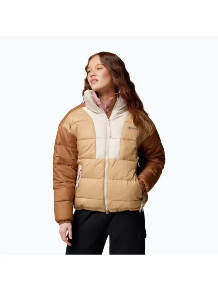 Geacă izolată pentru femei Columbia Pike Lake canoe/camel brown/dark stone maro