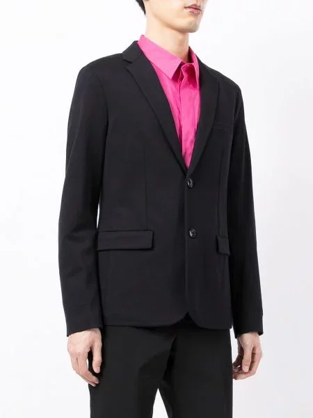 Dlouhé jednořadé sako Emporio Armani modré