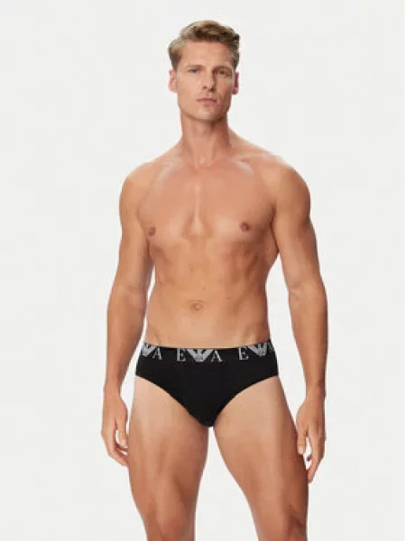 Emporio Armani Vyriškos kelnaitės mėlyna / tamsiai mėlyna / šviesiai pilka / juoda balta