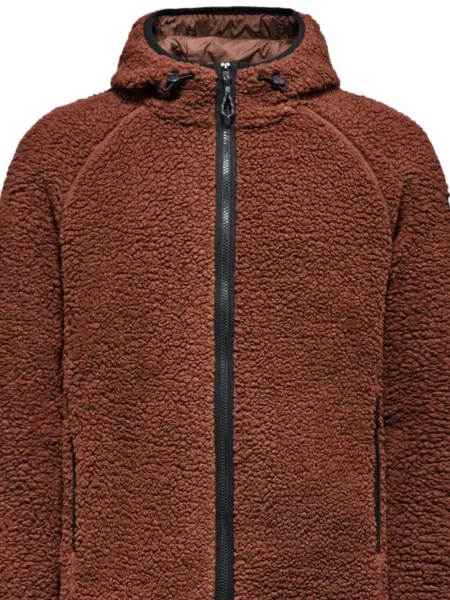 Hanorac cu glugă Cape Horn din fleece maro
