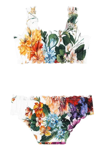Bikini dziecięce Dolce And Gabbana białe