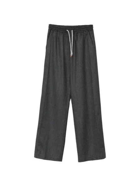 Pantaloni Barba cu cordon gri