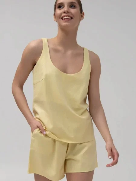 Легкий пижама Leinle желтая