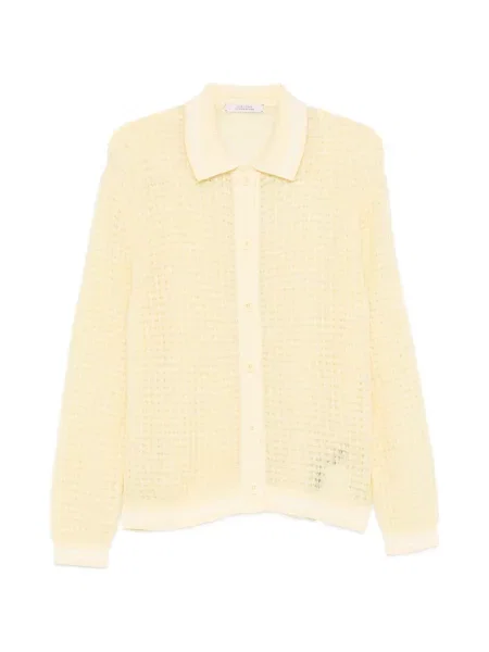 Cardigan Dorothee Schumacher tricotate galben