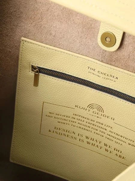 Кожаная сумка шоппер Kurt Geiger London