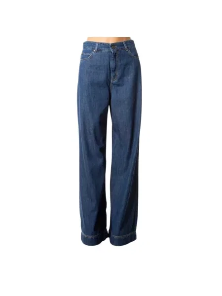 Jeansy Weekend Max Mara niebieskie