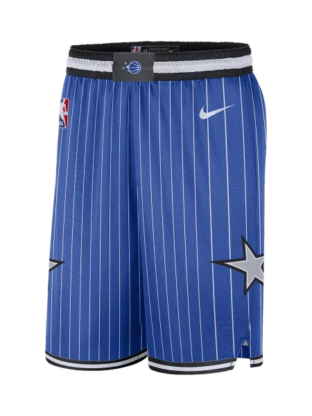 NIKE Pantaloni sport Orlando Magic Swingman albastru / gri deschis alb