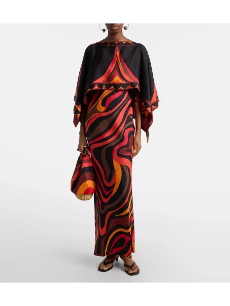 Rochie Pucci de mătase portocaliu