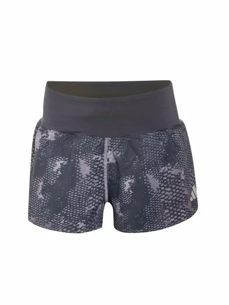 ADIDAS PERFORMANCE Pantaloni sport Running Animal Print Iconic' gri