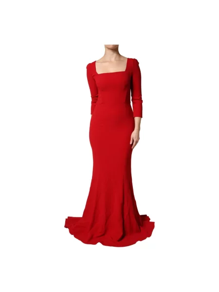 Osłona sukienka ołówkowa Dolce And Gabbana czerwona