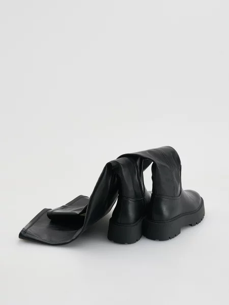 Сапоги Reserved до колена черные