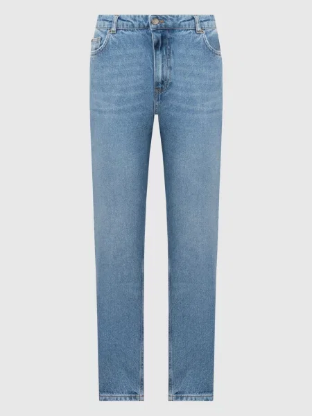 Джинси з ефектом потертості з логотипом Twinset сині