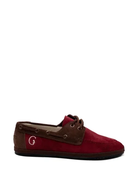 Pantofi loafer Gondolina din piele de căprioară roșu