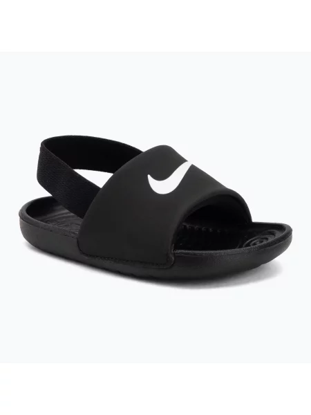 Gyerek papucs Nike Coffee black/white/white/white. Méret: 17 EU fehér