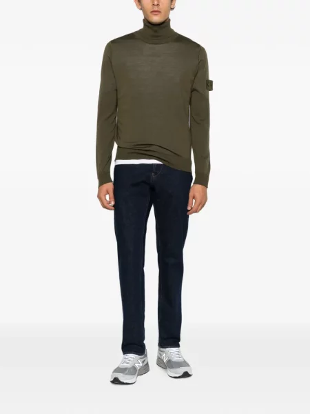 Pulover Stone Island cu strasuri verde