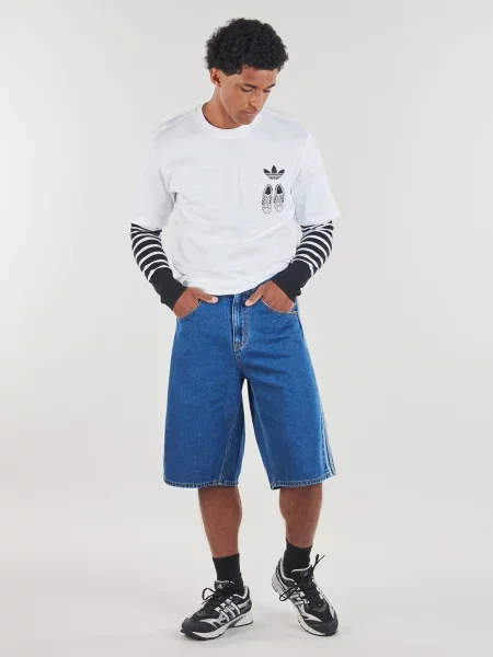 Adidas Pantaloni scurți de blugi adicolor Firebird albastru