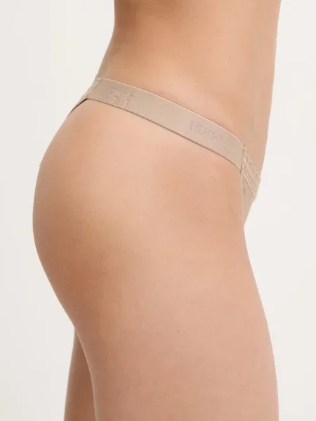 HUGO tanga SARTORIAL STRING béžové