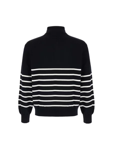 Sweter z golfem Paul & Shark wełniany niebieski