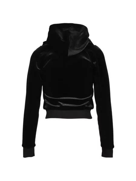 Hanorac cu glugă Vetements de catifea negru