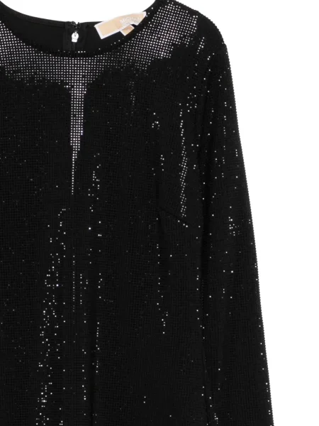 Rochie mini Michael Michael Kors cu paiete de costum negru